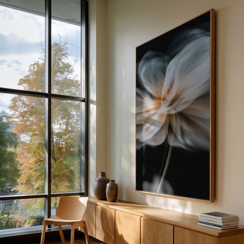 Whispering Petals I | Framed Canvas