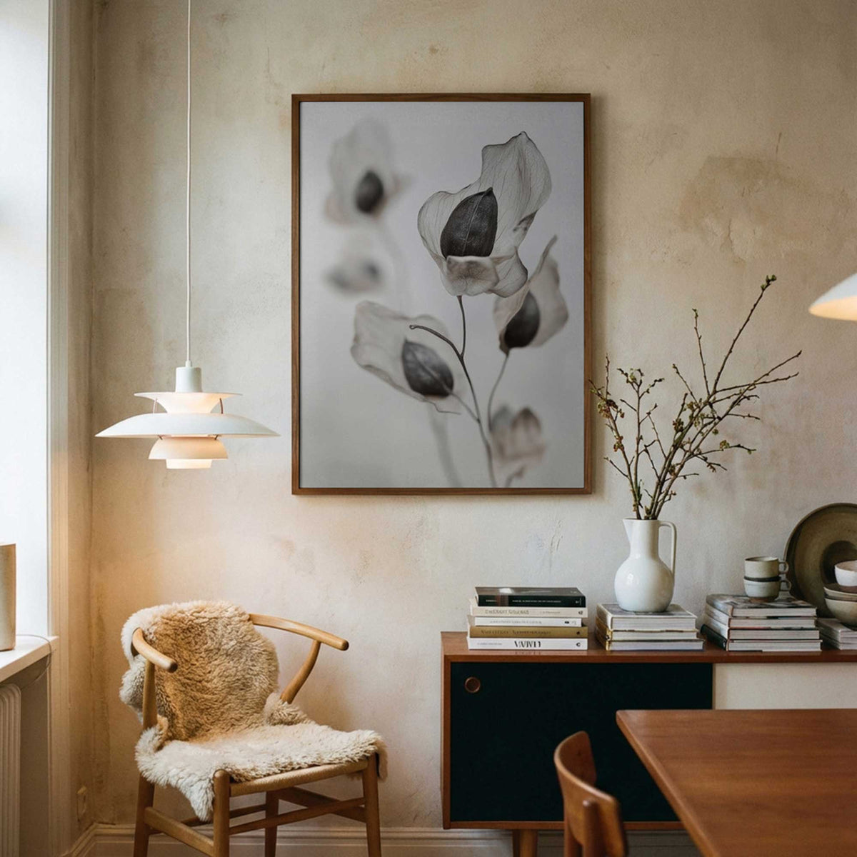 Whispering Petals | Framed Canvas