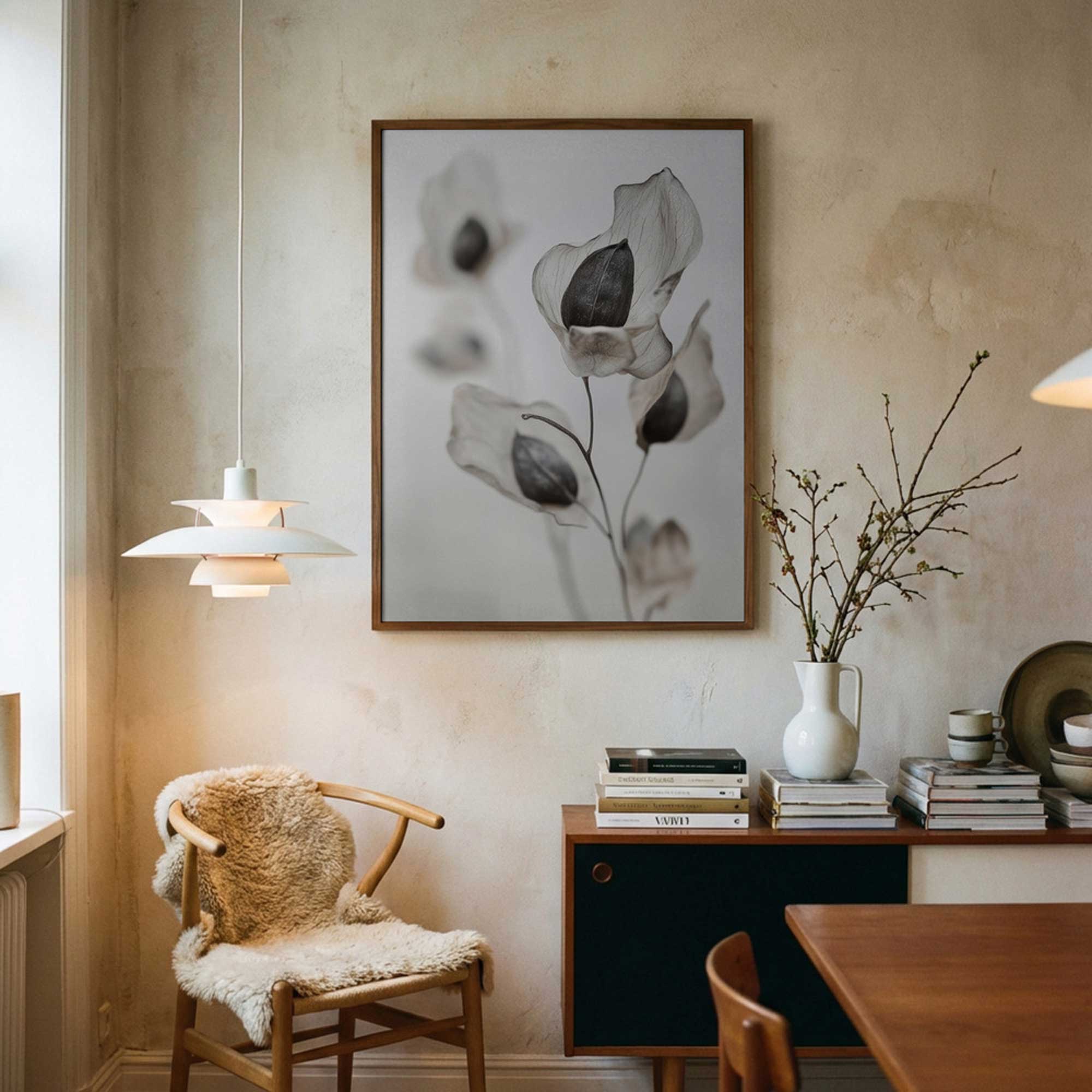 Whispering Petals | Framed Canvas