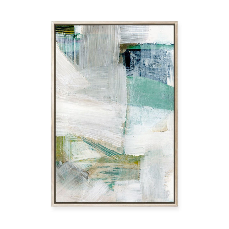 White Blues I | Framed Canvas