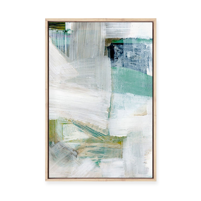 White Blues I | Framed Canvas