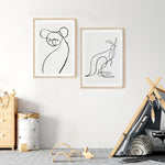 Koala & Kangaroo (PAIR) for WIRES | Fine Art Print | Peytil