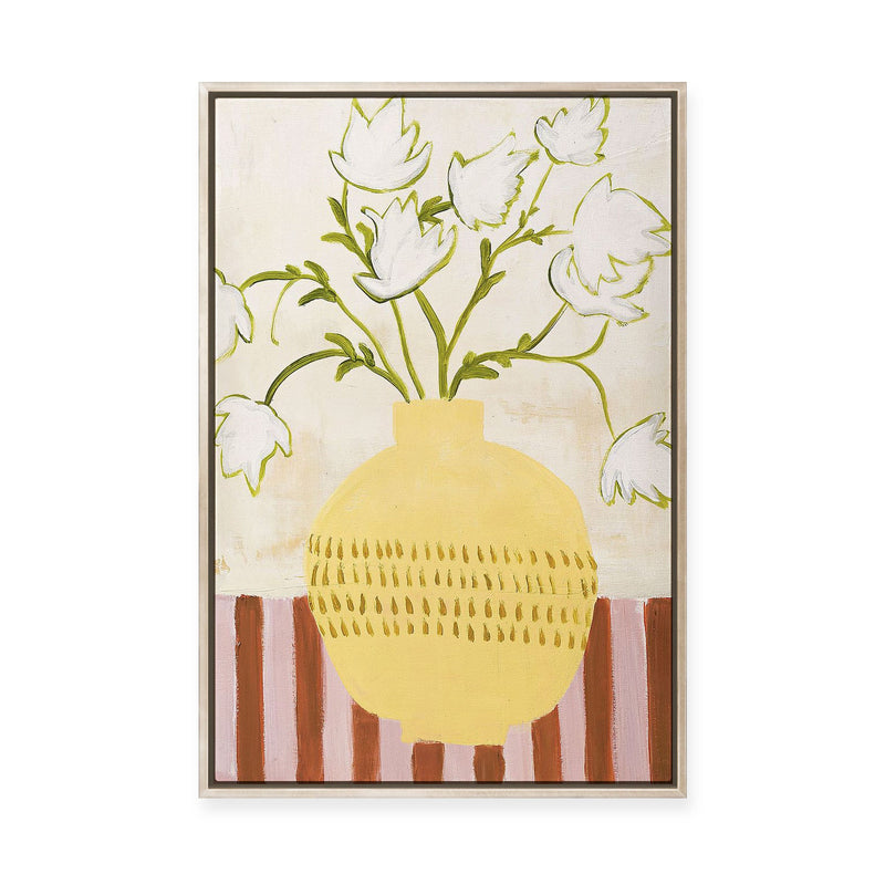 Yellow Vase | Framed Canvas