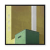 Urban Minimalism | Green | Framed Canvas