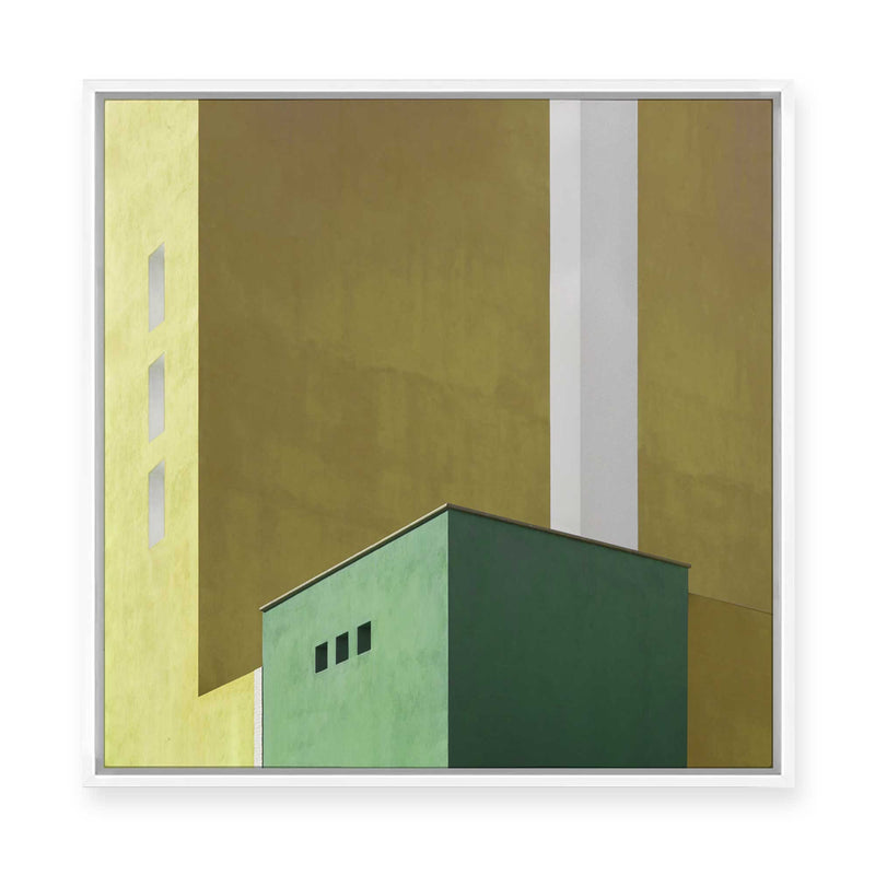 Urban Minimalism | Green | Framed Canvas