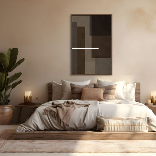 Horizontal Line | Framed Canvas