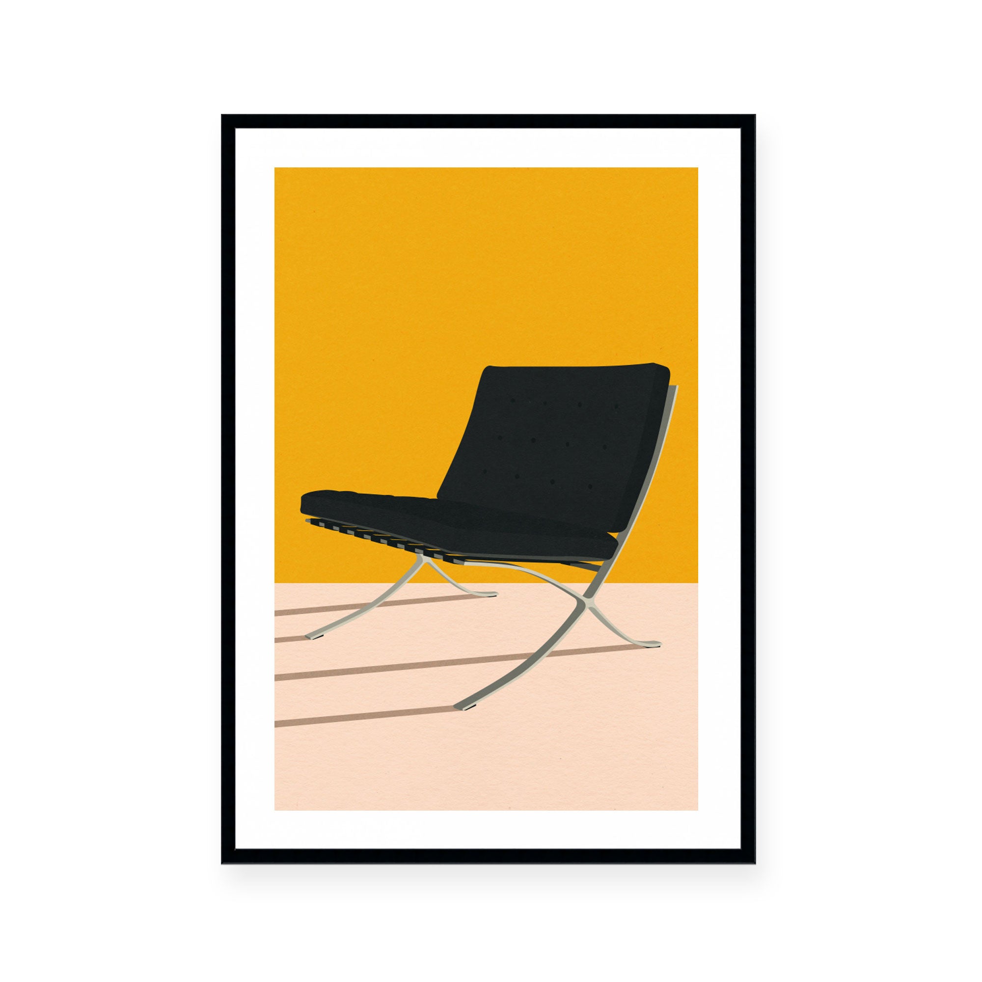 Yellow barcelona shop chair