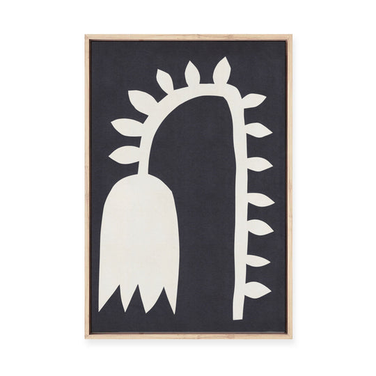 Black Tulip #2 | Framed Canvas