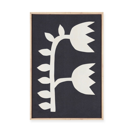 Black Tulips #2 | Framed Canvas