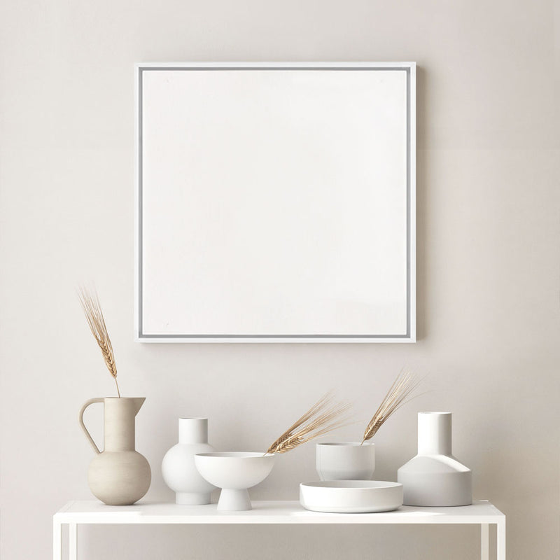 Blank Canvas | Primed Cotton | White Frame | Square
