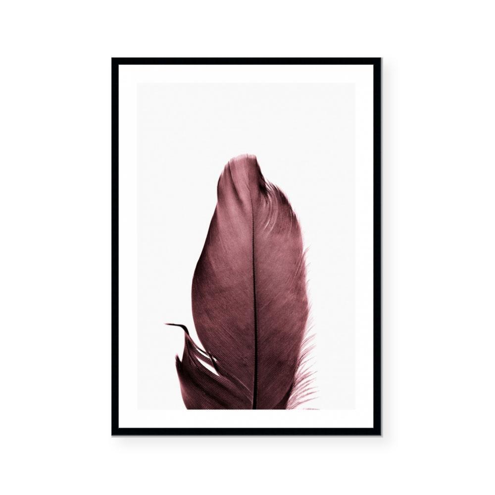 Burgundy Feathers II