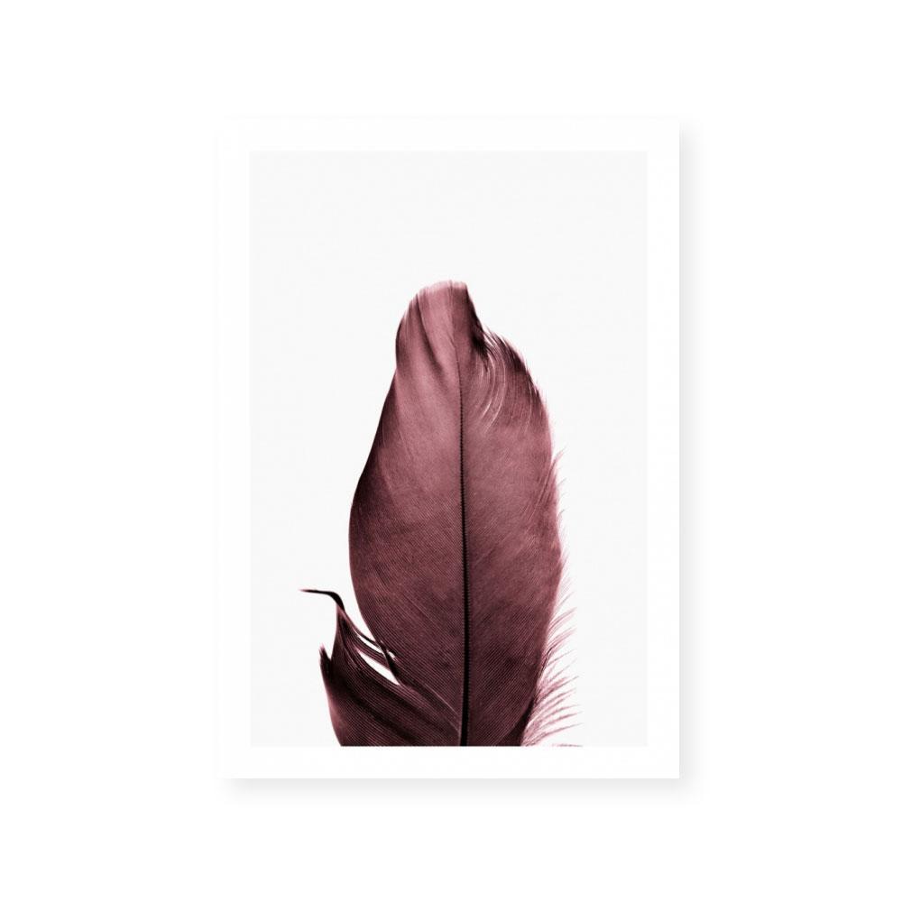 Burgundy Feathers II