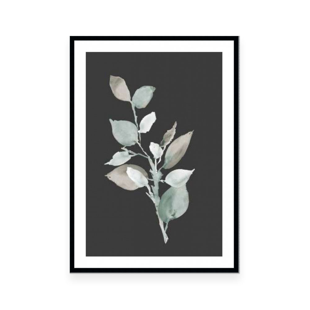 Eucalyptus Branch On Charcoal II