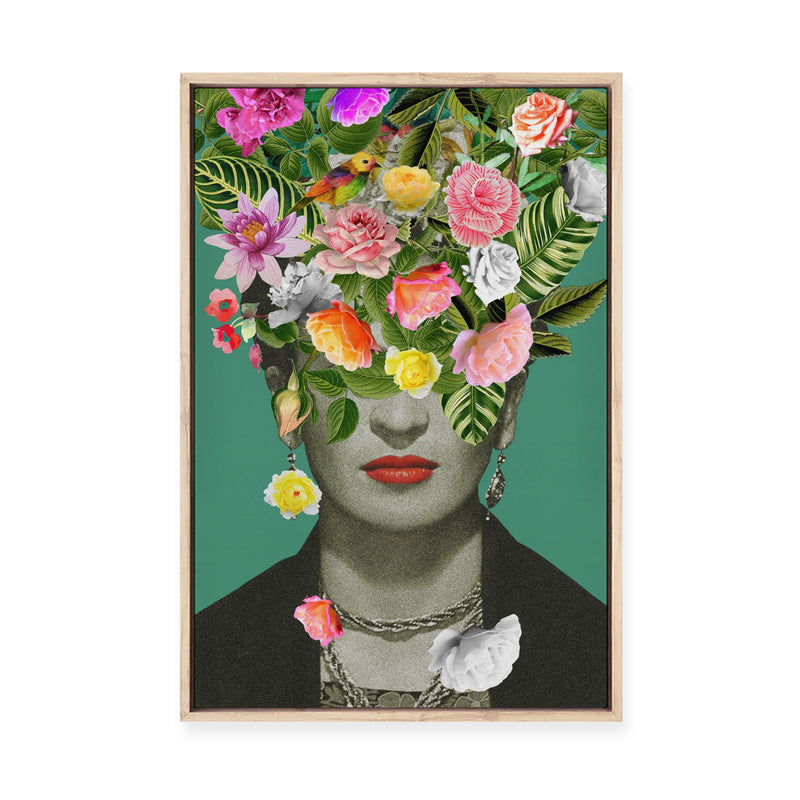 Floral Frida | Framed Canvas