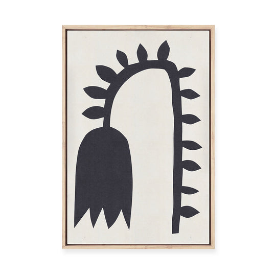 Black Tulip #1 | Framed Canvas