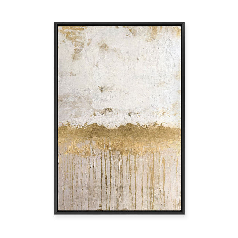 Gold Spill I | Framed Canvas