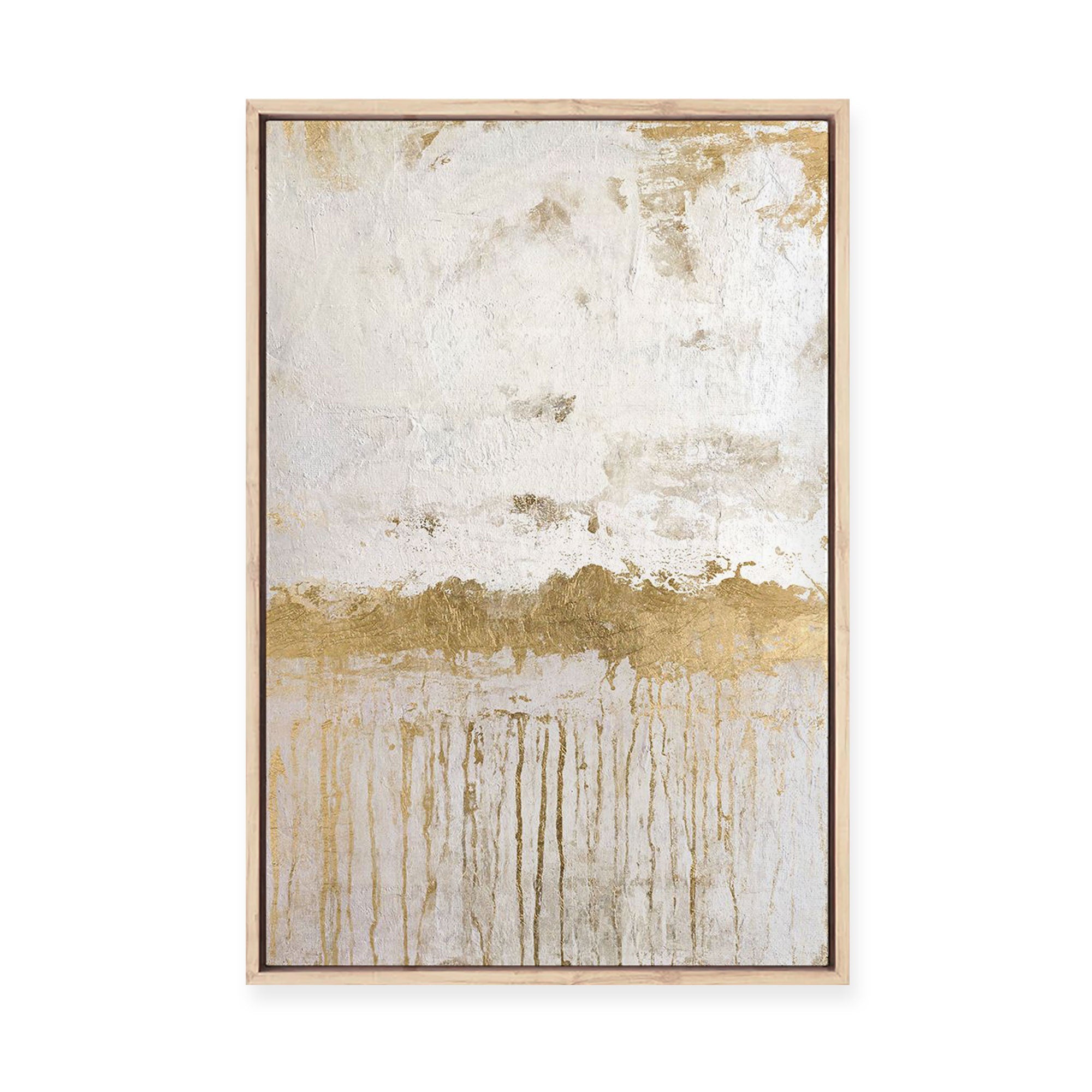 Gold Spill II | Framed Canvas