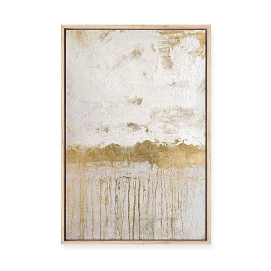 Gold Spill II | Framed Canvas