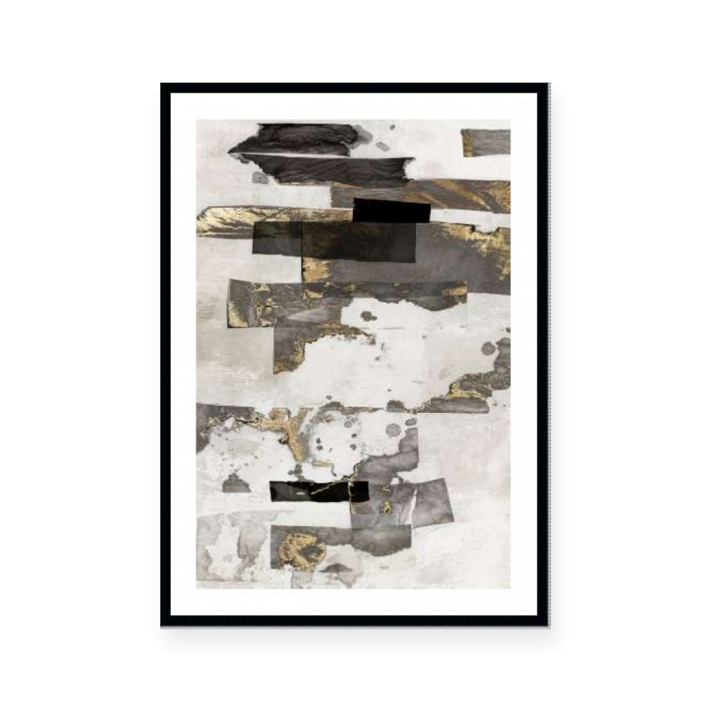 Gold and Black Ink I