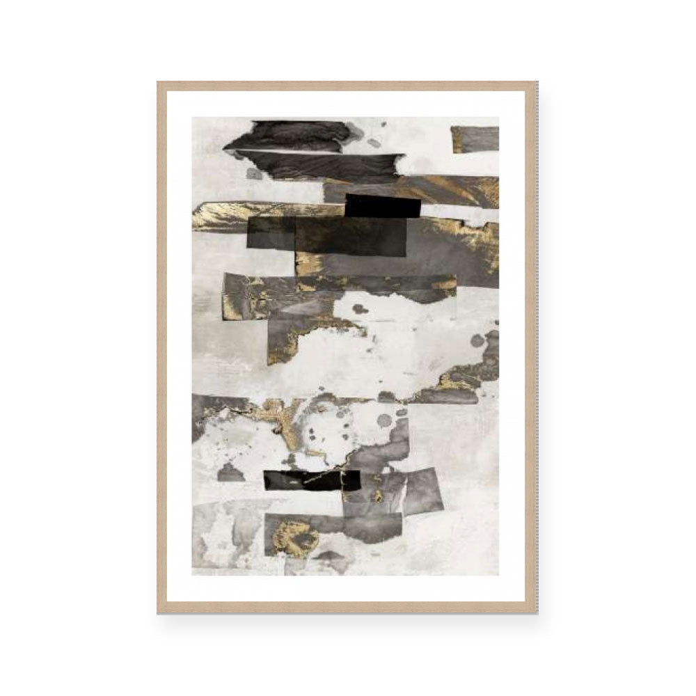 Gold and Black Ink I