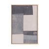 Gray Blocks No.1 | Framed Canvas
