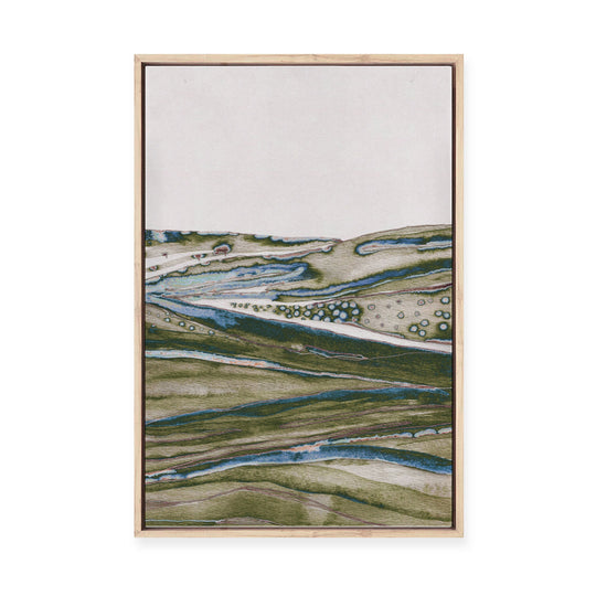 Green Hills | Framed Canvas