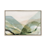 Green Ribbon Hills II | Framed Canvas