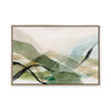 Green Ribbon Hills I | Framed Canvas