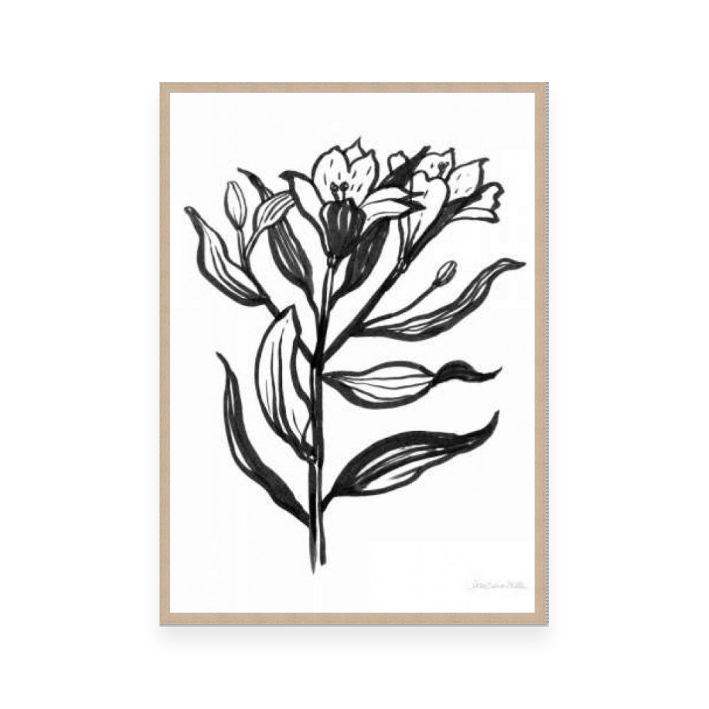 Ink Flower I