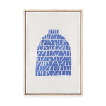 Linocut Vase No.1 | Framed Canvas