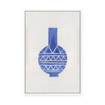 Linocut Vase No.3 | Framed Canvas