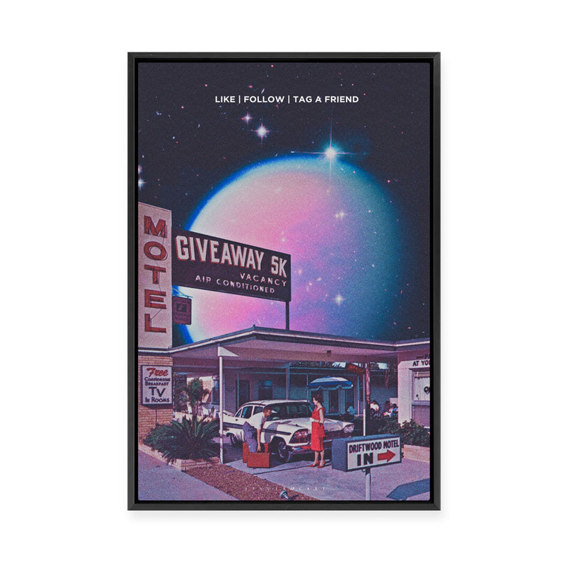 Luna Motel | Framed Canvas