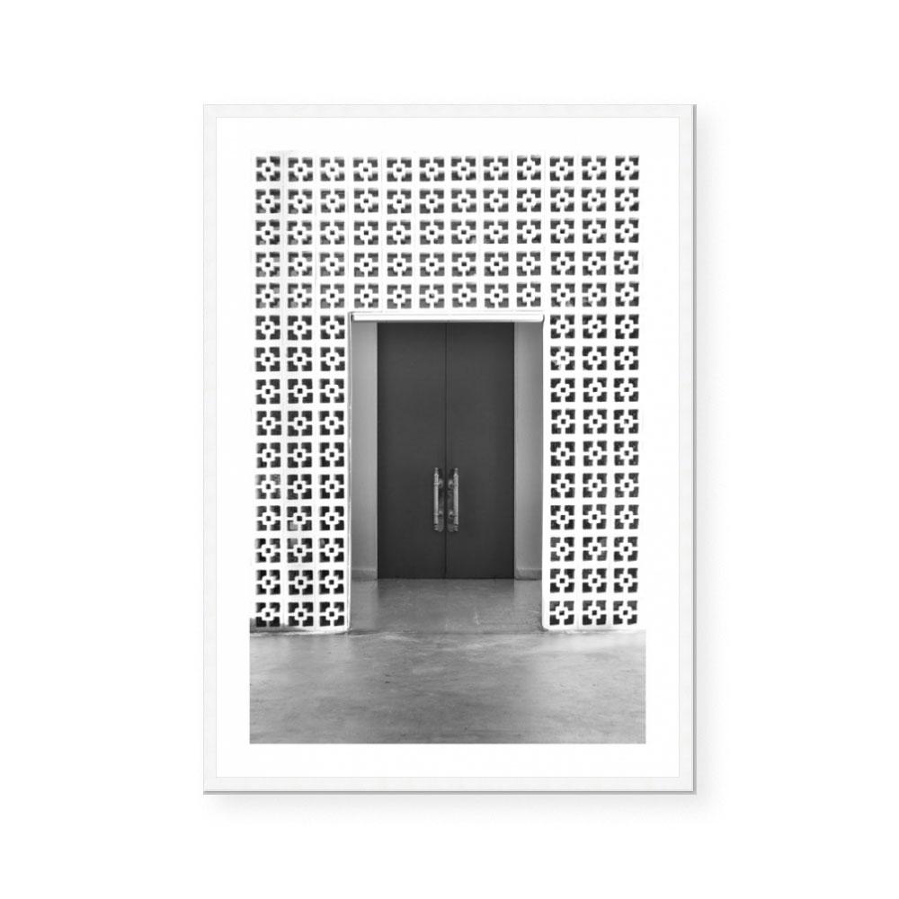 Mid Century Breeze Blocks | Monochrome