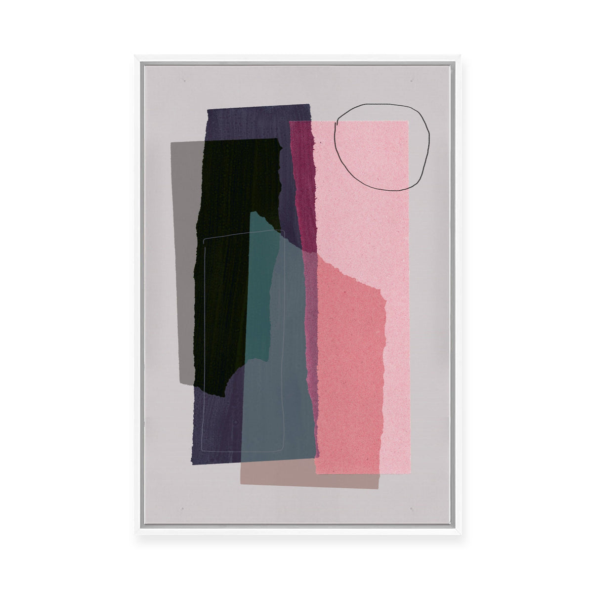 Midnight Impression | Framed Canvas