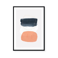 Navy & Peach I