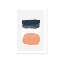 Navy & Peach I
