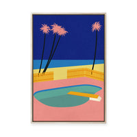 Neon Malibu | Framed Canvas