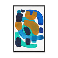 Panning for Gold | Framed Canvas