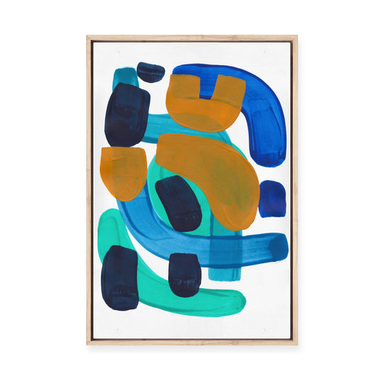 Panning for Gold | Framed Canvas