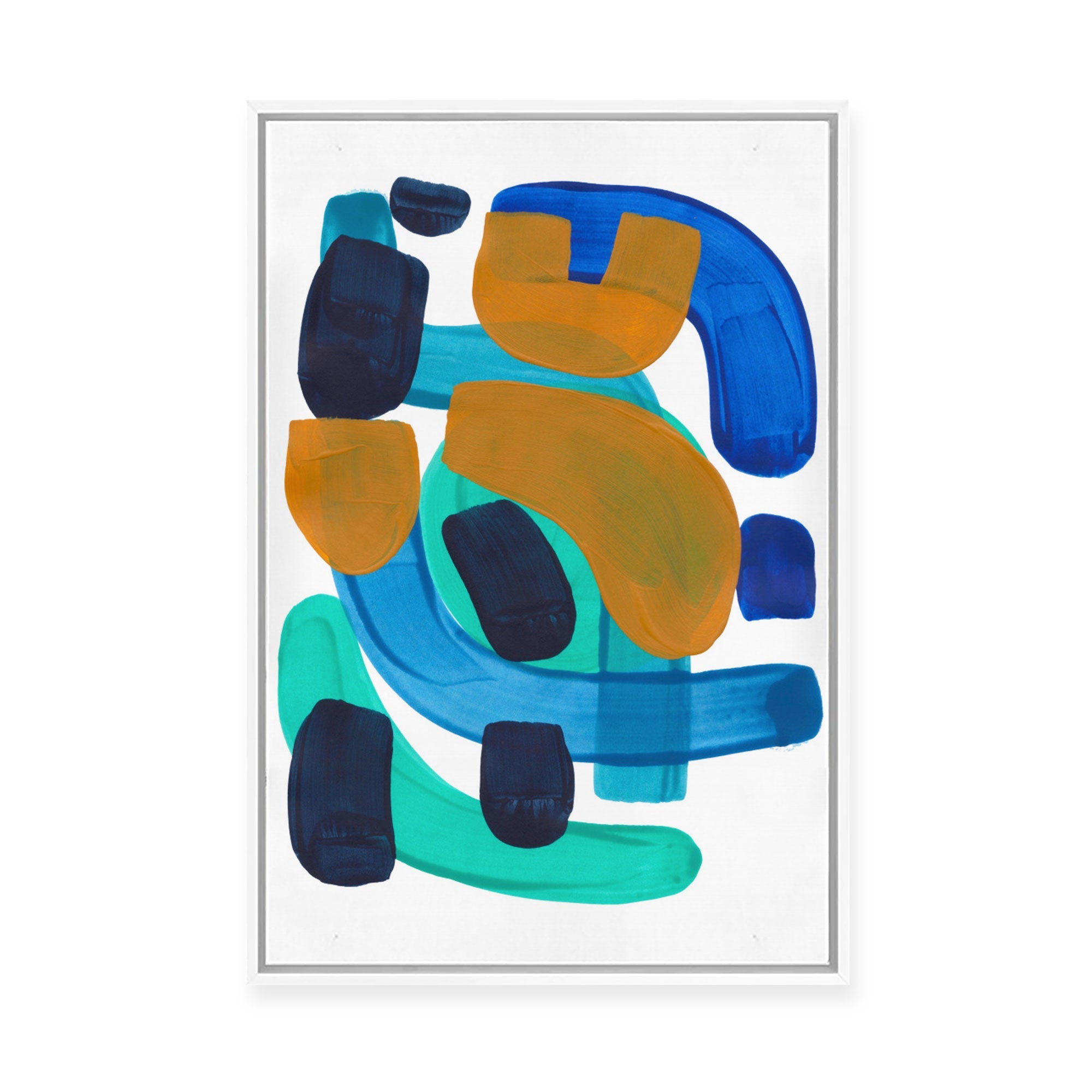 Panning for Gold | Framed Canvas