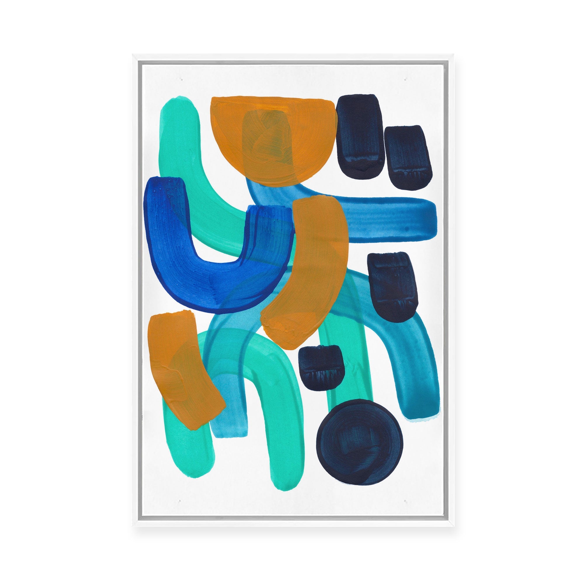 Panning for Gold II | Framed Canvas