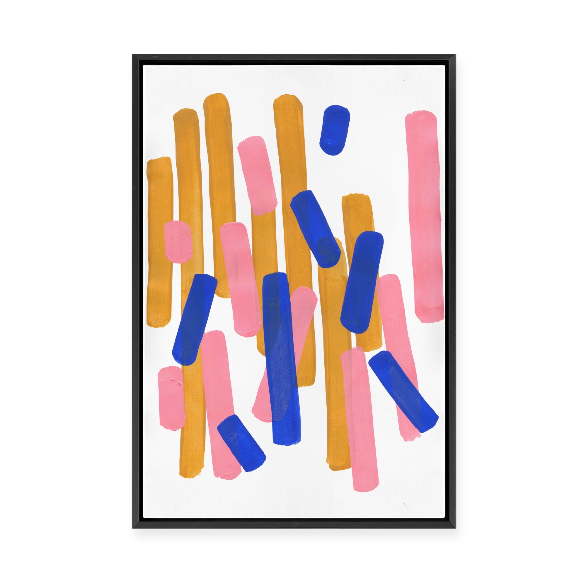 Pastel Play II | Framed Canvas
