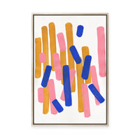 Pastel Play II | Framed Canvas