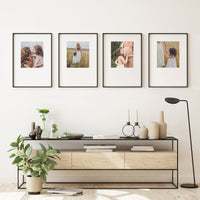 Print & Frame | Gallery Set of 4 | Bottom Heavy Borders
