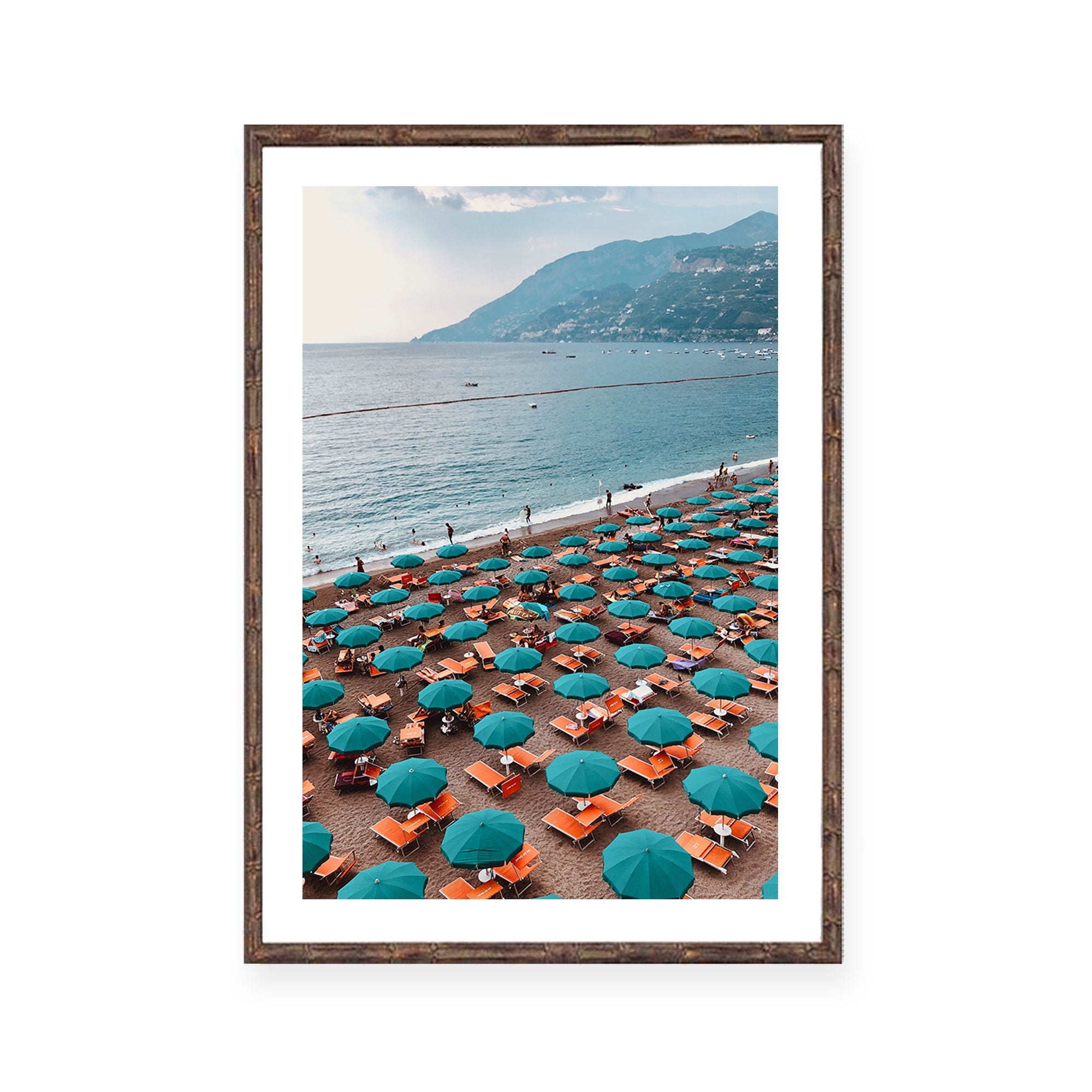 Teal Beach Umbrellas