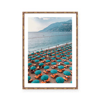 Teal Beach Umbrellas