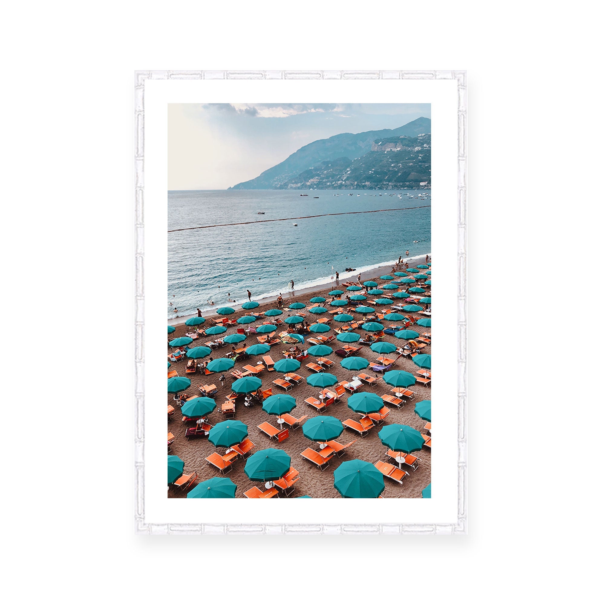 Teal Beach Umbrellas