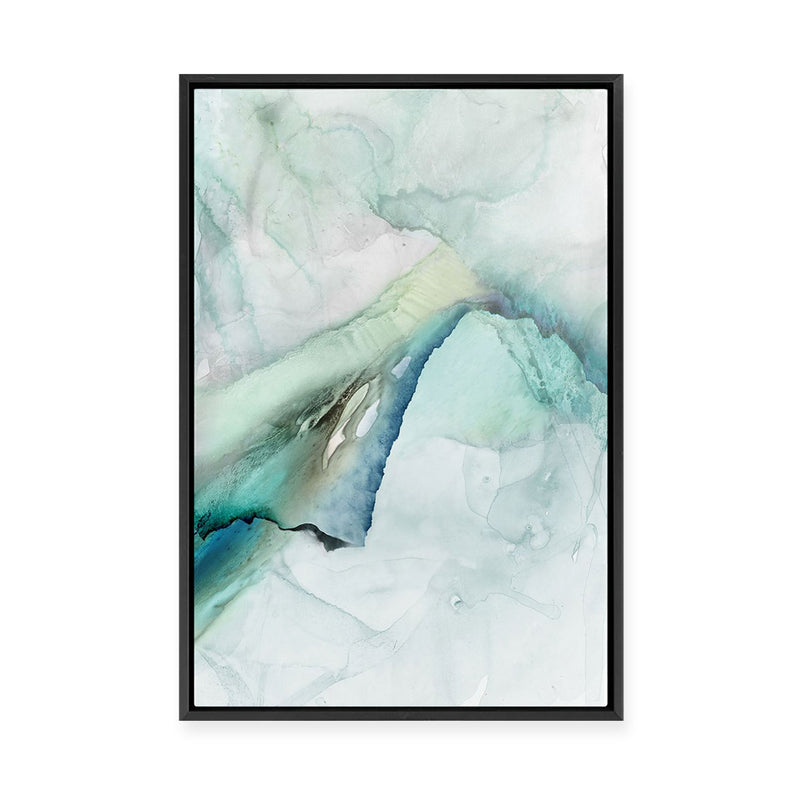 Teal Mist I | Framed Canvas