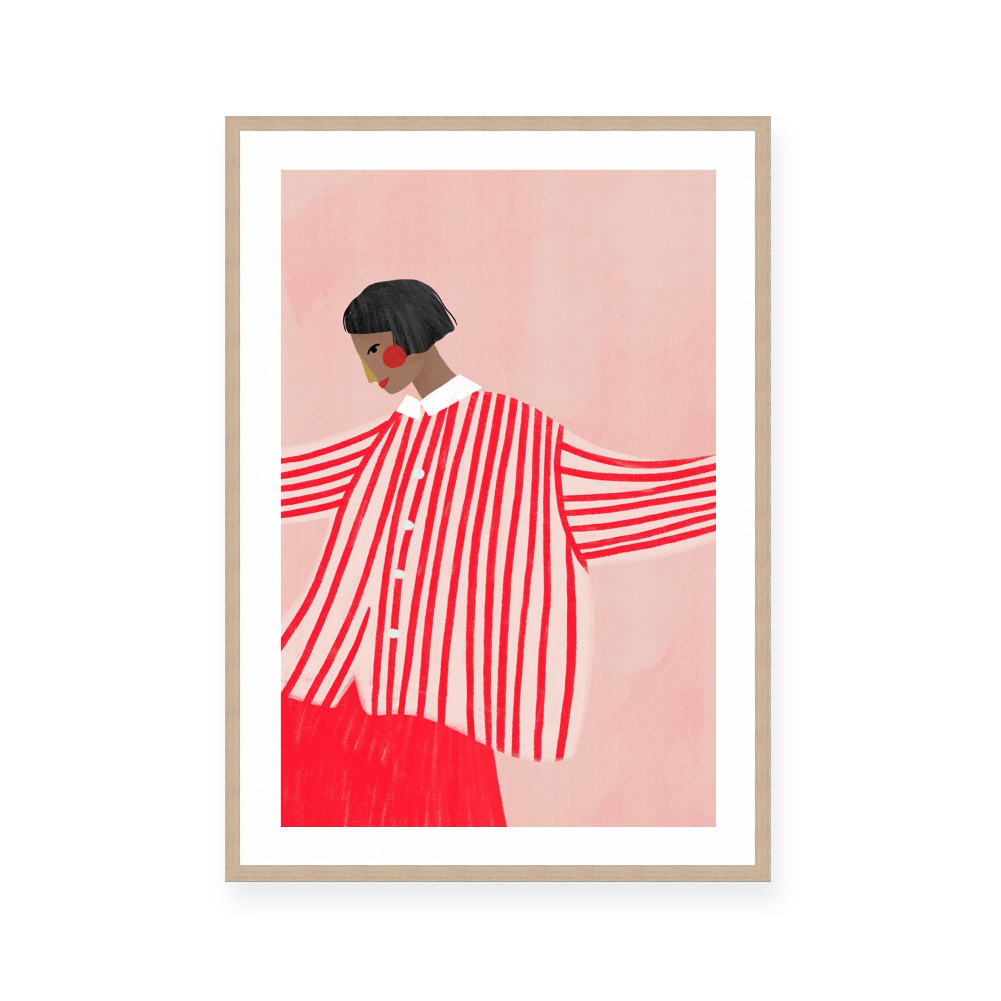 The Woman with the Red Stripes