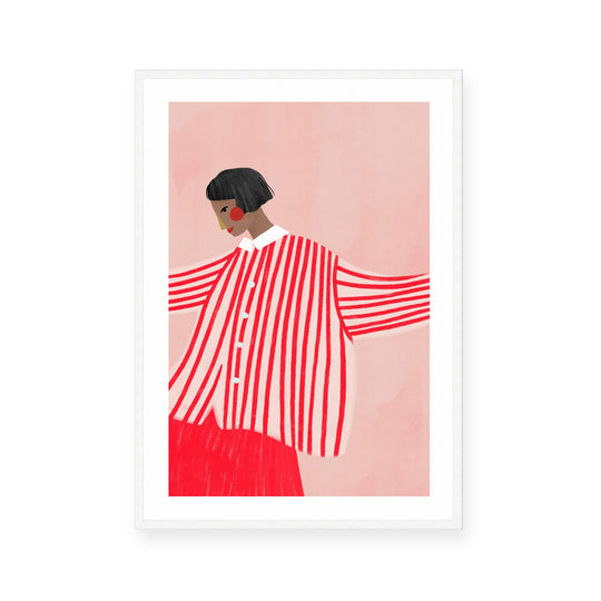 The Woman with the Red Stripes